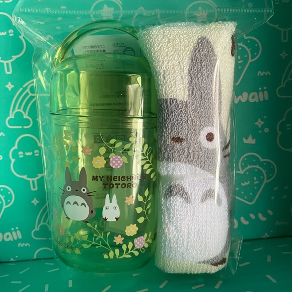 My Neighbor Totoro washcloth and travel case